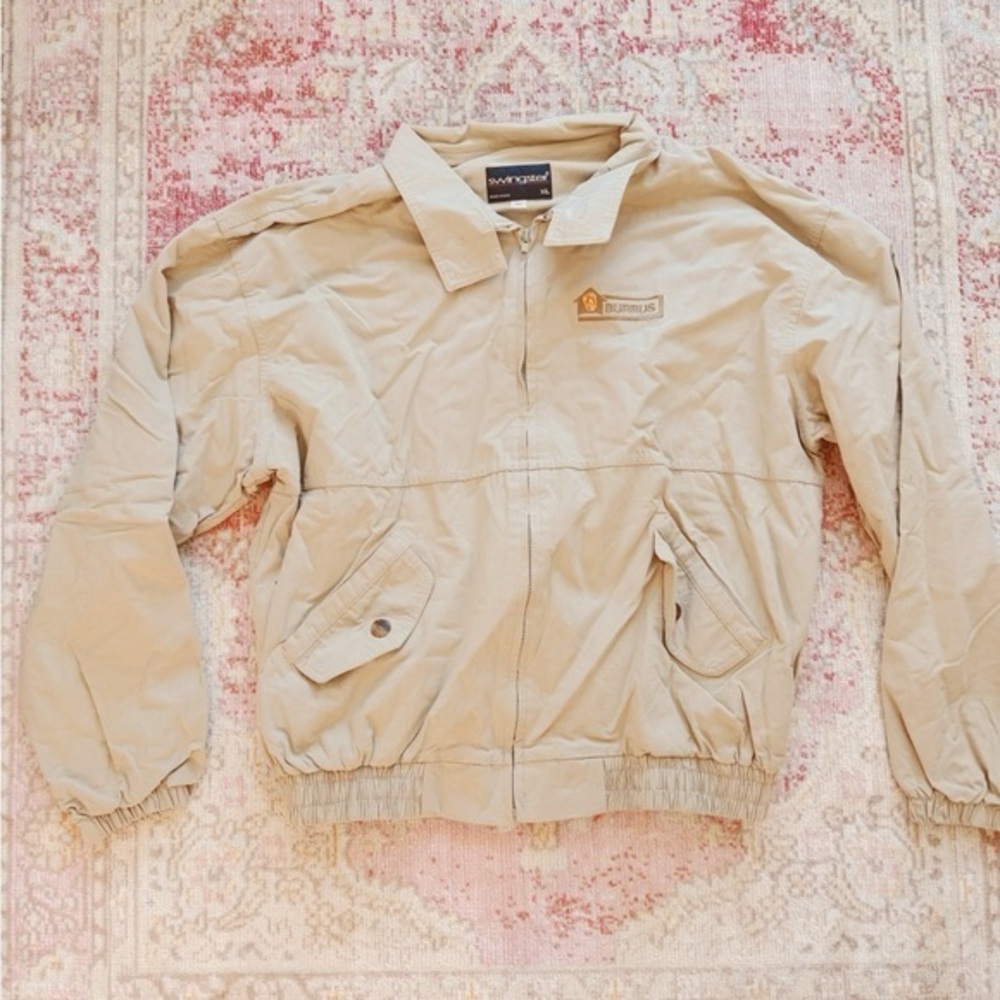 Swingster, Men’s Vintage Beige Windbreaker Jacket